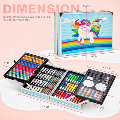 Unicorn Art & Craft Kit – 145 Piece Coloring Set