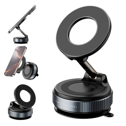 360° Magnetic Car Phone Holder – Strong Suction Mount